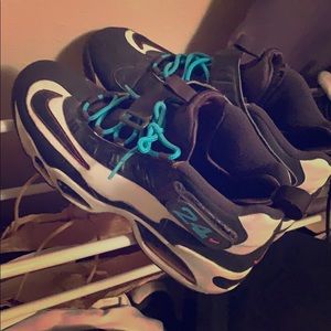 Griffey’s (Gray and white with turquoise lacing)